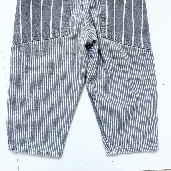 Vintage Retro OshKosh B'gosh Railroad Striped Overalls w/ Suspenders & Patches - Picture 14 of 15